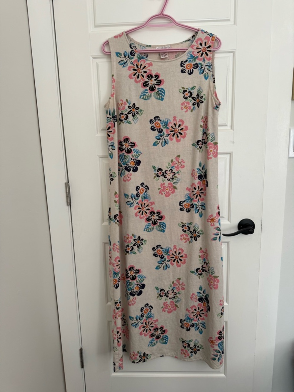 Northern Reflections linen Floral Maxi Dress